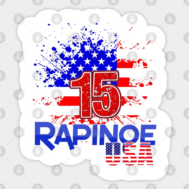 Megan Rapinoe woman soccer rules the world jersey 2019 Sticker by Javacustoms